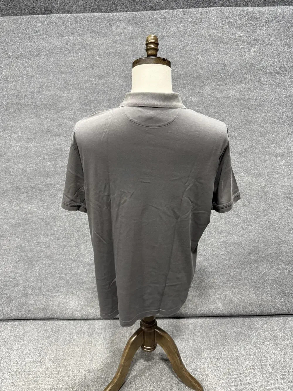 Banana Republic Luxury Touch Polo Shirt Mens XL Gray Short Sleeve Casual Top